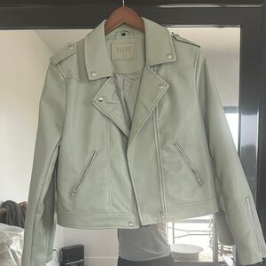 Blank NYC Mint Leather Jacket